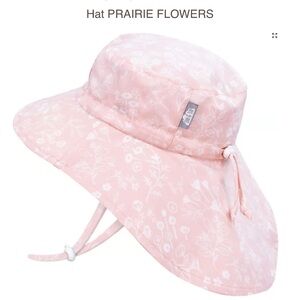 Pink Little girls (2-5 years) 50+ UPF cotton adjustable Sun Hat NWT